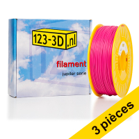 123inkt Offre : 3x filament 1,75 mm PLA 1,1 kg série Jupiter (marque 123-3D) - magenta  135570