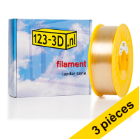 123inkt Offre : 3x filament 1,75 mm PLA 1,1 kg série Jupiter (marque 123-3D) - neutre  135572