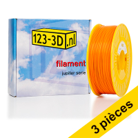 123inkt Offre : 3x filament 2,85 mm PLA 1,1 kg série Jupiter (marque 123-3D) - orange  135578