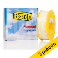 Offre : 3x filament 2,85 mm PLA 1,1 kg série Jupiter (marque 123-3D) - vert phosphorescent