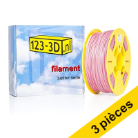 123inkt Offre : 3x filament 2,85 mm PLA 1 kg série Jupiter (marque 123-3D) - rose clair  135568