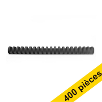 Offre : 4x 123encre peigne de reliure 16 mm (100 pièces) - noir