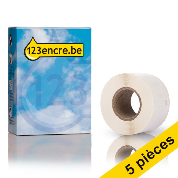 Offre : 5x 123encre LW650XL PRO étiquettes d'adresse durables (89 x 25 mm) 650804 - 1