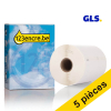 Offre : 5x 123encre LW650XL PRO étiquettes d'expédition GLS extra larges et durables (104 x 159 mm) 653205 - 1