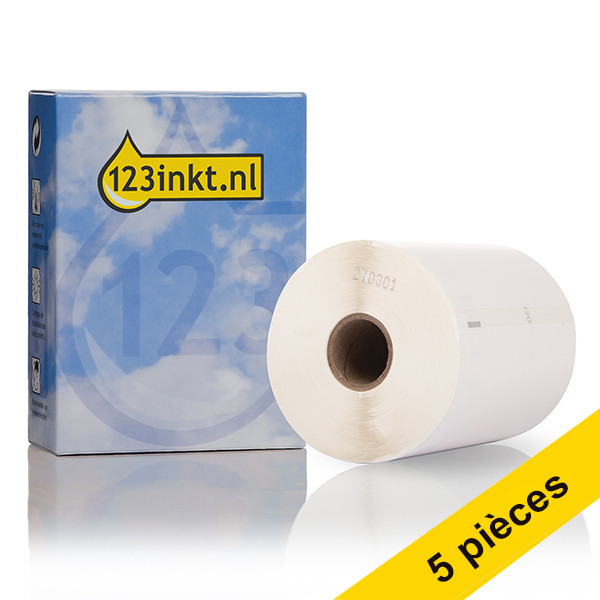 123inkt Offre : 5x 123encre LW650XL PRO 1933086 / 2112287 étiquettes d'expédition DHL et Bpost résistantes extra grandes  650808 - 1