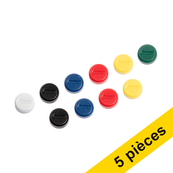 Offre : 5x 123encre aimants 15 mm (10 pièces) - assorti 301288 - 1