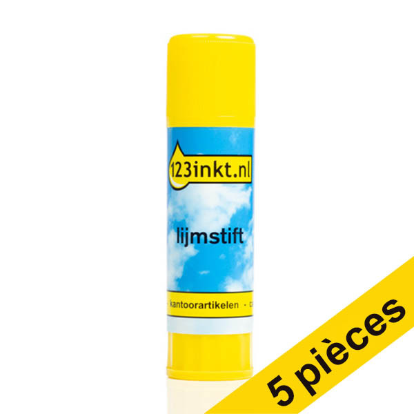 Offre : 5x 123encre bâton de colle grand format (40 g) 302899 - 1