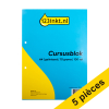 Offre : 5x 123encre bloc de cours A4 ligné 70 g/m² (100 feuilles)