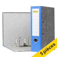 Offre : 5x 123encre classeur A4 en carton 80 mm - bleu
