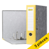 Offre : 5x 123encre classeur A4 en carton 80 mm - jaune