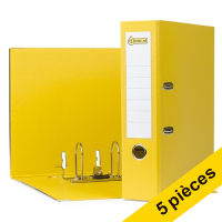 Offre : 5x 123encre classeur A4 plastique 80 mm - jaune