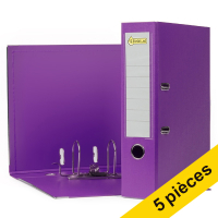 Offre : 5x 123encre classeur A4 plastique 80 mm - violet