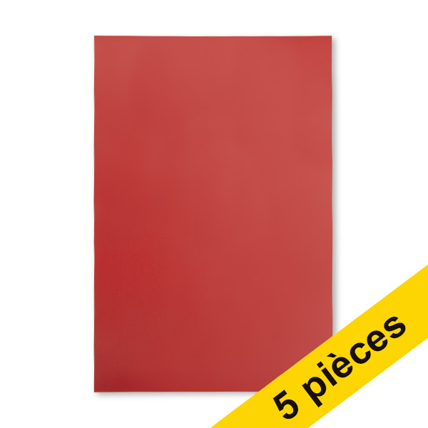 Offre : 5x 123encre feuille magnétique (20 x 30 cm) - rouge 301743 - 1