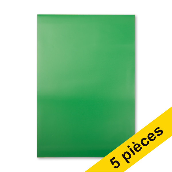 Offre : 5x 123encre feuille magnétique effaçable à sec - vert (20 x 30 cm) 301742 - 1
