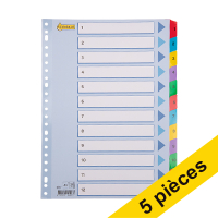 123inkt Offre : 5x 123encre intercalaires en carton A4 avec 12 onglets (23 trous)  301712