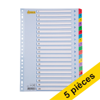 123inkt Offre : 5x 123encre intercalaires en carton A4 avec 20 onglets (23 trous)  301713