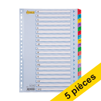 123inkt Offre : 5x 123encre intercalaires en carton A4 avec onglets A-Z (23 trous)  301715