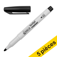 Offre : 5x 123encre marqueur textile (1 - 3 mm ogive) - noir