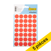 Offre : 5x 123encre pastilles adhésives Ø 19 mm (105 étiquettes) - rouge