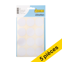 Offre : 5x 123encre pastilles adhésives Ø 32 mm (240 étiquettes) - blanc
