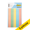 Offre : 5x 123encre pastilles adhésives Ø 8 mm - assortiment (450 étiquettes)