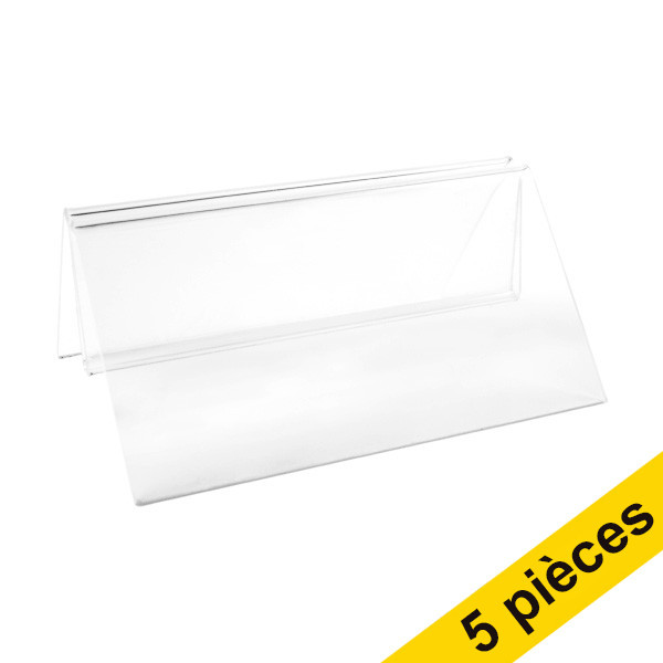 123inkt Offre : 5x 123encre porte-menu transparent 100 mm  301574 - 1