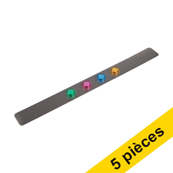 123inkt Offre : 5x 123encre rail mural magnétique en acier inoxydable avec 4 aimants (50 x 5 cm)  302141 - 1