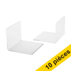 Offre : 5x 123encre serre-livres acrylique 10 x 10 x 8 cm (2 pièces) - transparent