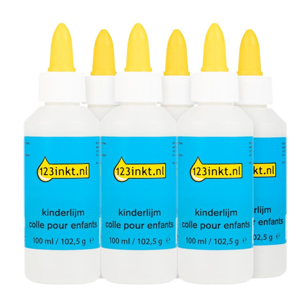 Offre : 6 x 123encre colle pour enfants en flacon (100 ml) 390546 - 1