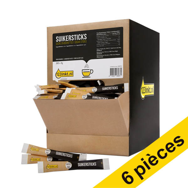 Offre : 6x 123encre sticks de sucre (500 pièces) 200249 - 1