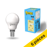 123inkt Offre : 6x 123led E14 ampoule LED sphérique mate 4000K 2,5W (25W)  LDR01899