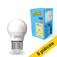 Offre : 6x 123led E27 ampoule LED sphérique mate 2,5W (25W)
