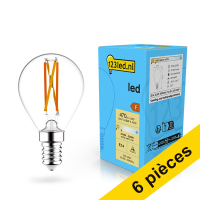 Offre : 6x 123led ampoule LED à filament E14 sphérique dimmable 4,5W (40W)