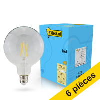 Offre : 6x 123led ampoule LED à filament E27 globe dimmabe 7W (60W)
