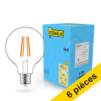 Offre : 6x 123led ampoule LED à filament E27 globe dimmable 7W (60W)