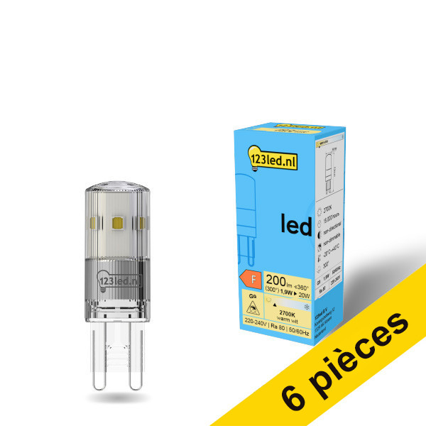 Offre : 6x 123led capsule LED G9 1,9W (20W) - clair LDR01949 - 1