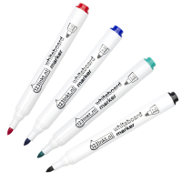123inkt Offre spéciale : 123encre ensemble de marqueurs pour tableau blanc (2,5 mm ogive) - noir/rouge/bleu/vert 007639C 351WP4-1C 351WP4C 351WP6C 300044