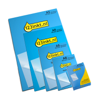 Pack avantageux : 123encre pochettes de plastification pour documents A3, A4, A5, A6 et A7 brillantes 2x125 microns (500 pièces) 303186