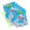 Promotion papier photo autocollant mat A4 vert clair: 5 paquets + 1 GRATUIT (total 60 autocollants)