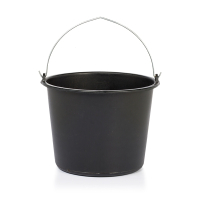 123inkt Seau ménager 12 litres - noir  SDR00013
