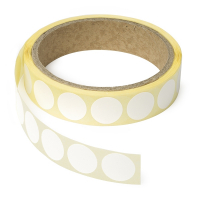 123inkt markeringspunten Ø 18 mm wit (1.000 etiketten op rol) 300795