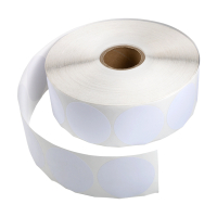 123inkt markeringspunten Ø 50 mm wit (2.000 etiketten op rol) 302342