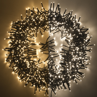 123led éclairage cluster 11,4 mètres 1152 ampoules - blanc extra chaud & blanc chaud LDR07130