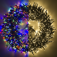 123led éclairage cluster 11,4 mètres 1152 ampoules - multicolore & blanc chaud LDR07189