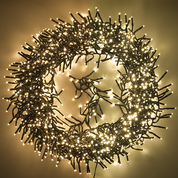 123led éclairage cluster 14 mètres 1512 ampoules - blanc extra chaud & blanc chaud LDR07131 - 1