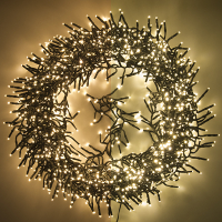 123led éclairage cluster 14 mètres 1512 ampoules - blanc extra chaud & blanc chaud LDR07131