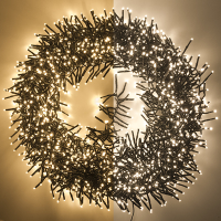 123led éclairage cluster 17,6 mètres 2016 ampoules - blanc extra chaud & blanc chaud LDR07300