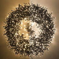 123led éclairage cluster 24,8 mètres 3000 ampoules - blanc extra chaud & blanc chaud LDR07301