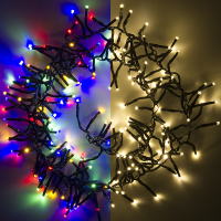 123led éclairage cluster 4,5 mètres 192 ampoules - multicolore & blanc chaud LDR07185