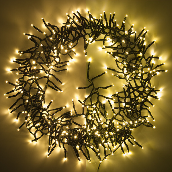 123led éclairage cluster 6 mètres 384 ampoules - blanc extra chaud & blanc chaud LDR07127 - 1